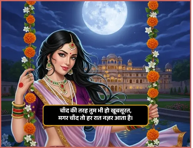 Chand Shayari for Girl