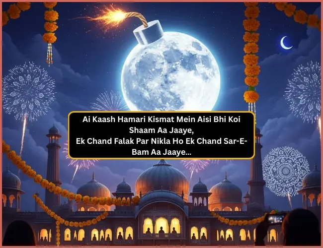 Chand Shayari in English