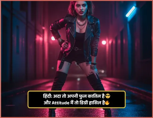 Cool Female Attitude Shayari Cool Female Attitude Shayari