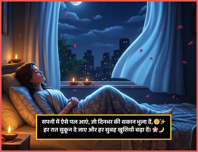 Good Night Shayari in Hindi