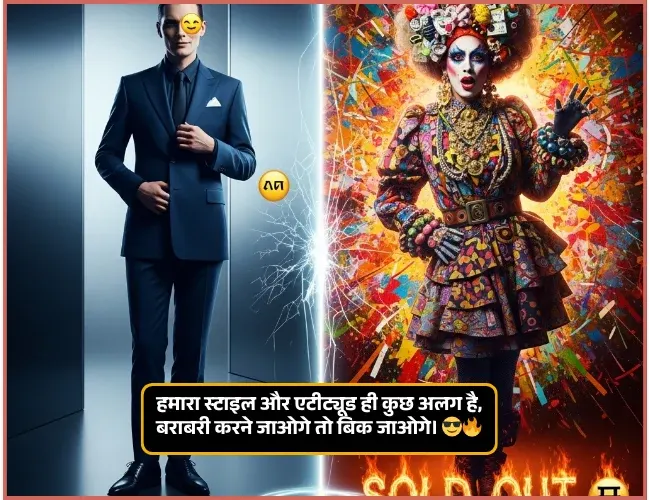 Roman Attitude Shayari for Boys