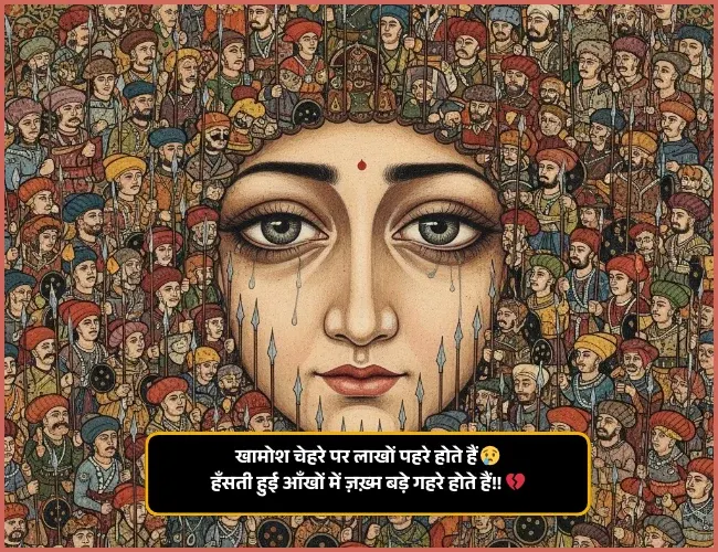 Sad Shayari😭 Life 2 Line