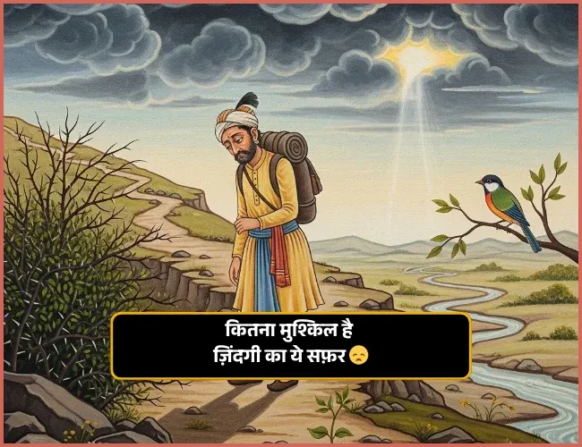 Sad Shayari😭 Life 2 Line