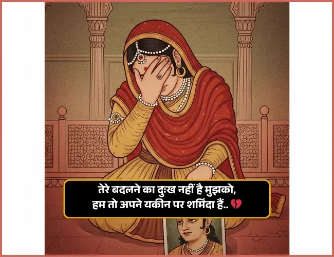 Sad Shayari😭 Life 2 Line Girl