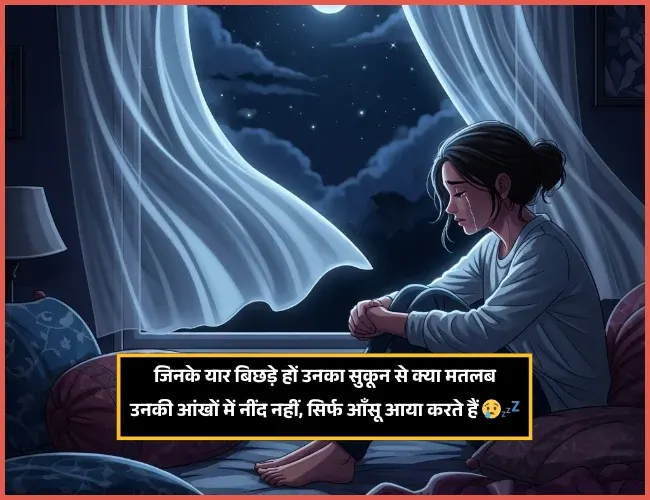Sleep Shayari in Hindi